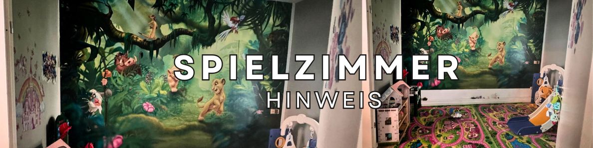 Spielzimmer Hinweis